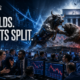 Brokers and market participants react on a busy trading floor as a bull and bear clash in the background following the Federal Reserve’s divided 9-3 decision to hold interest rates steady.