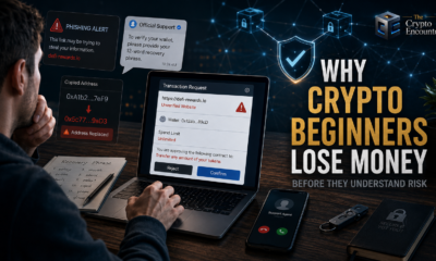 Why crypto beginners lose money through phishing links, malicious wallet approvals, exposed recovery phrases, and fake support scams