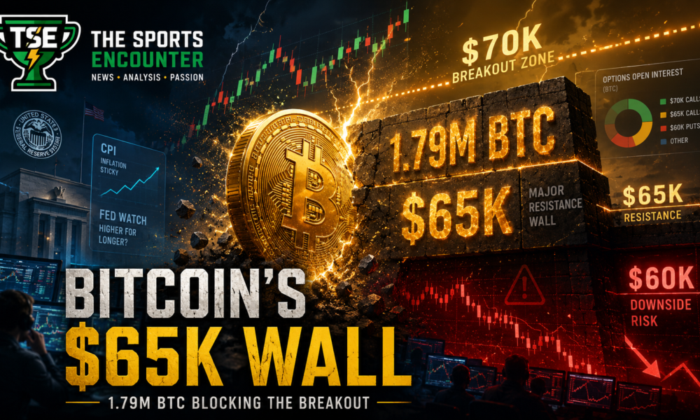 Bitcoin trapped between $60,000 downside risk and $70,000 upside bets as a 1.79 million BTC cost-basis cluster creates resistance near $65,000.