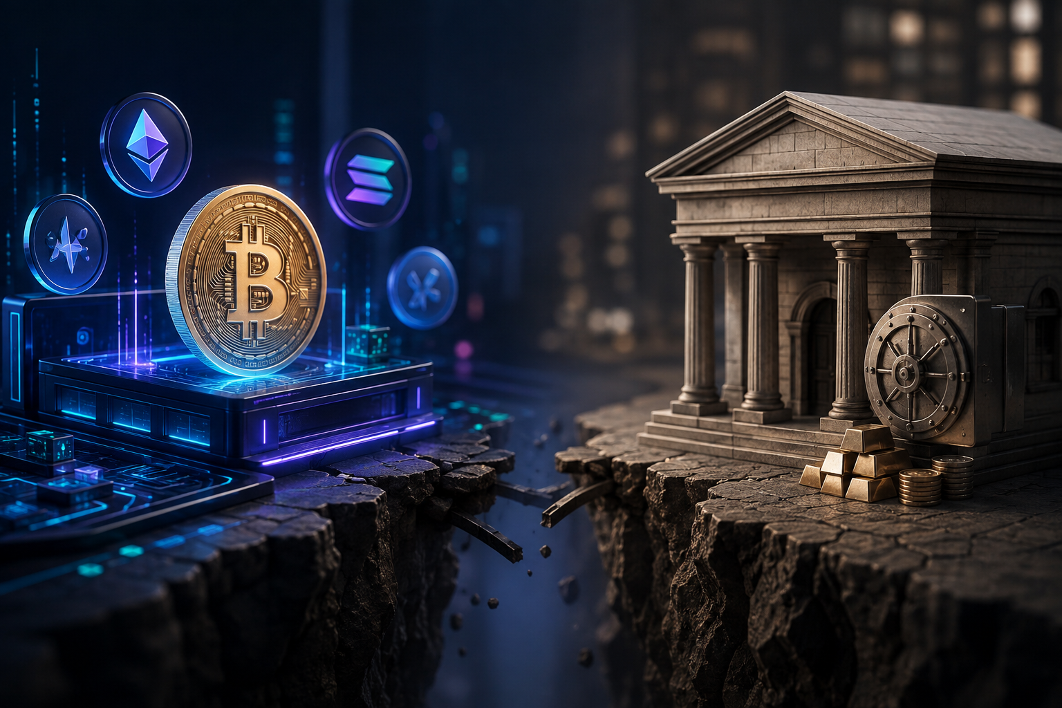 Image showing Crypto-Versus-Classic-Banking-Divide