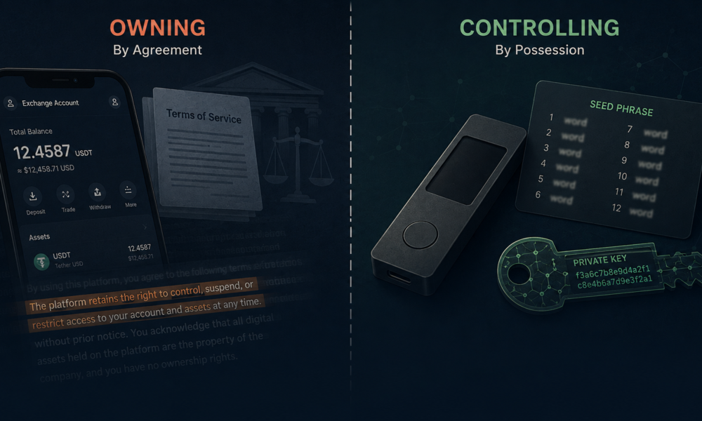 The Difference Between Owning Crypto and Controlling Crypto