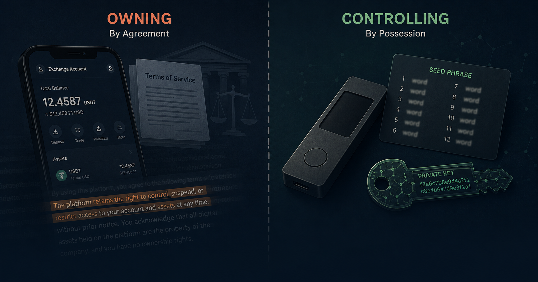 The Difference Between Owning Crypto and Controlling Crypto