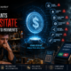 Crypto payments featured image showing a concerned merchant, glowing stablecoin, payment terminal, and key risks including issuer controls, liquidity, compliance, conversion costs, network reliability, and redemption access.