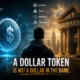 A dollar token compared with a traditional bank, illustrating stablecoin reserve, issuer, redemption, freeze, compliance, and FDIC protection differences.