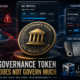 Governance token connected to DAO voting while smart contract, liquidity, token approval, oracle, and self-custody risks remain outside its control.